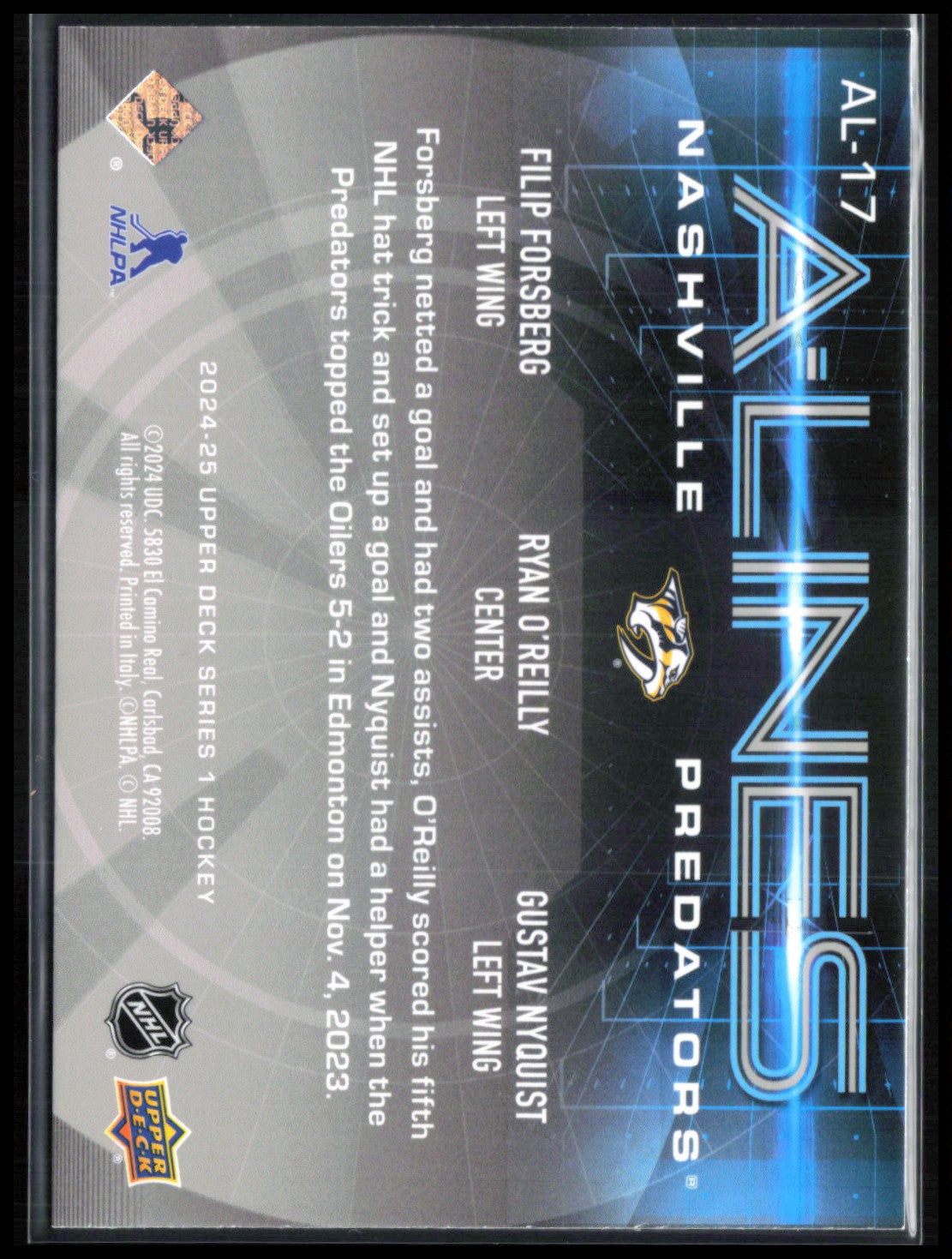 Nashville Predators A-Lines