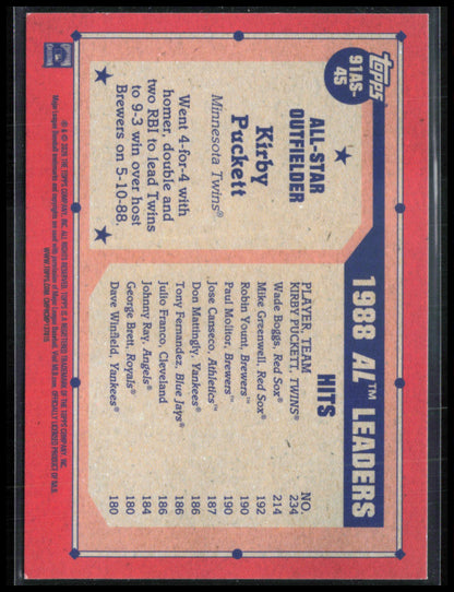 Kirby Puckett Crackle Foil