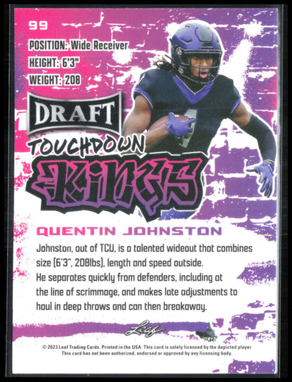 Quentin Johnston Touchdown Kings