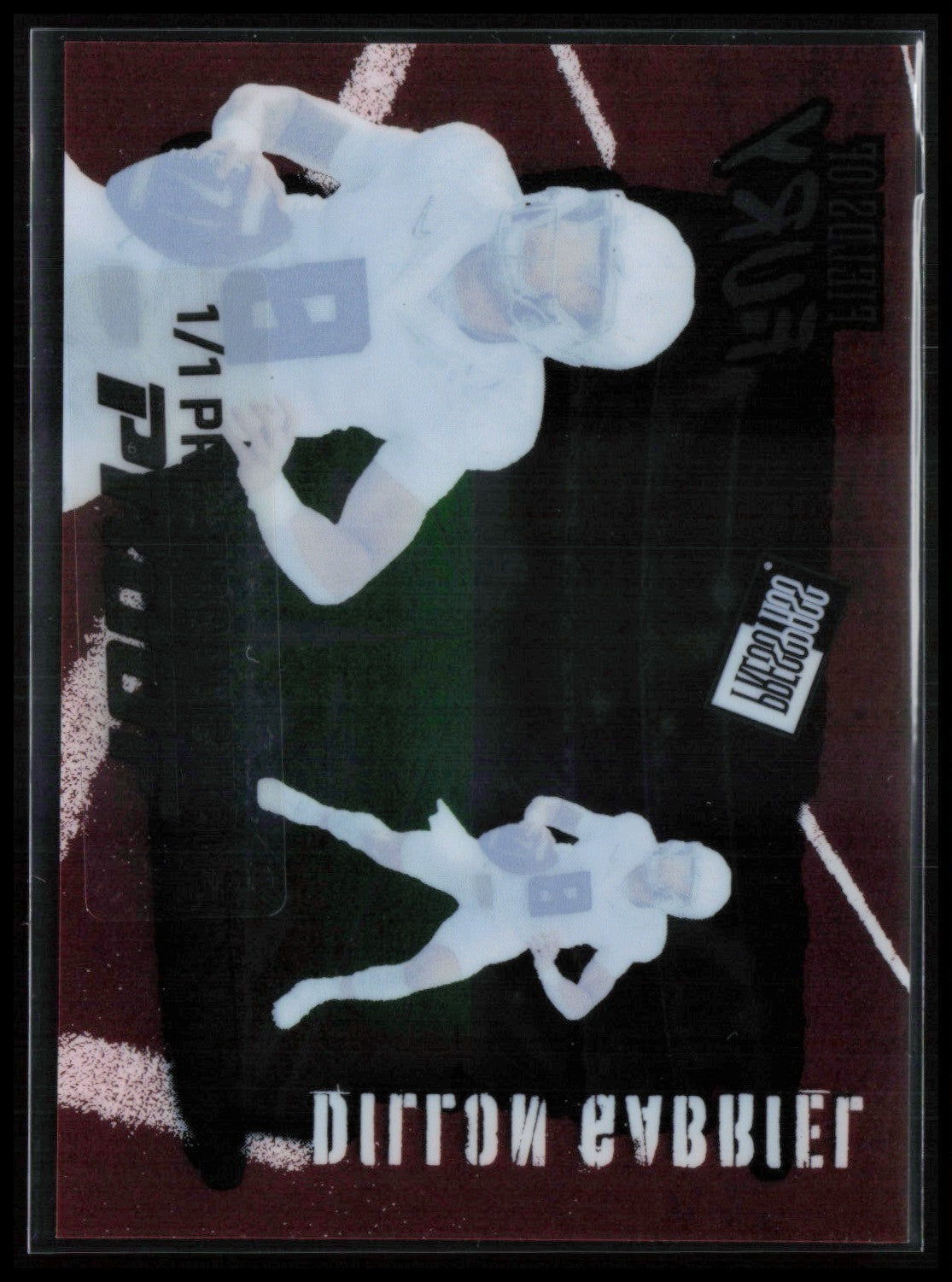 Dillon Gabriel 1/1 Pre-Production Proof Fields of Fury