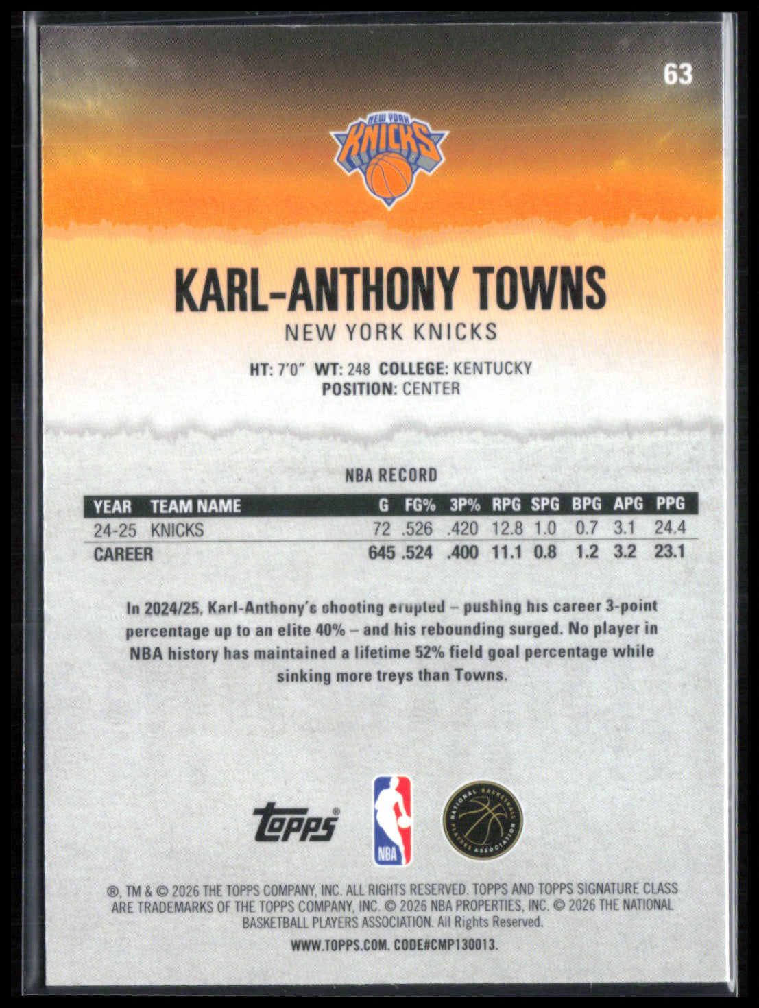 Karl-Anthony Towns Pandora