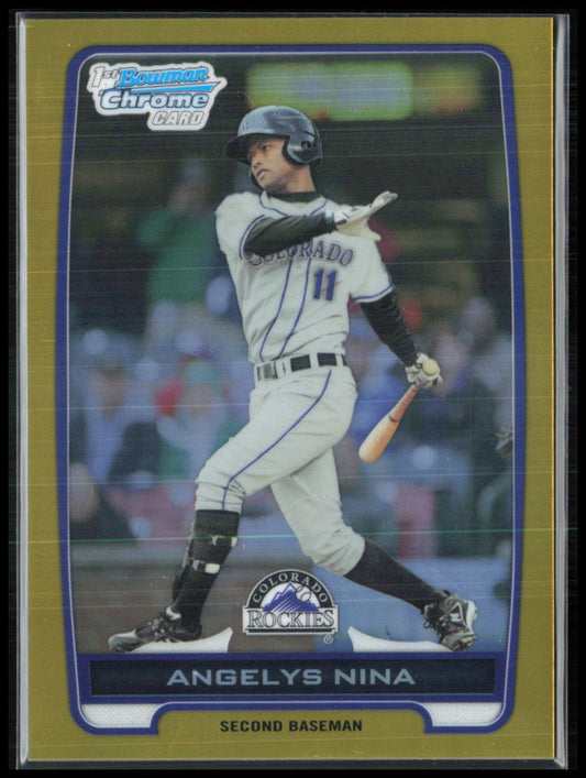 Angelys Nina 1st Bowman Chrome /50 Gold Refractor