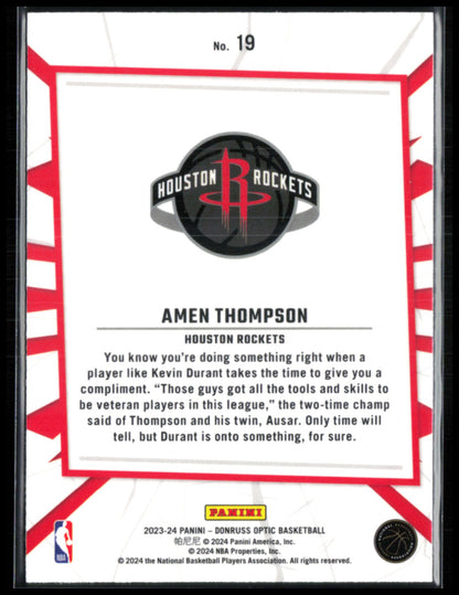 Amen Thompson RC My House