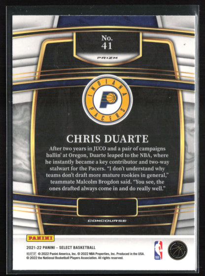 Chris Duarte RC Silver
