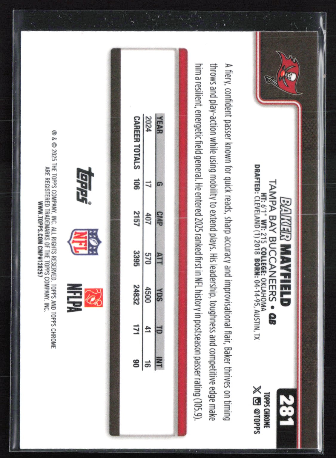 Baker Mayfield Prism Refractor