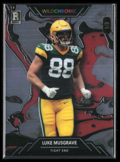 Luke Musgrave RC /3 Wild Card Wildchrome Pro Look Football Promo