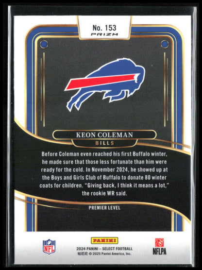 Keon Coleman RC Gold Black Shock