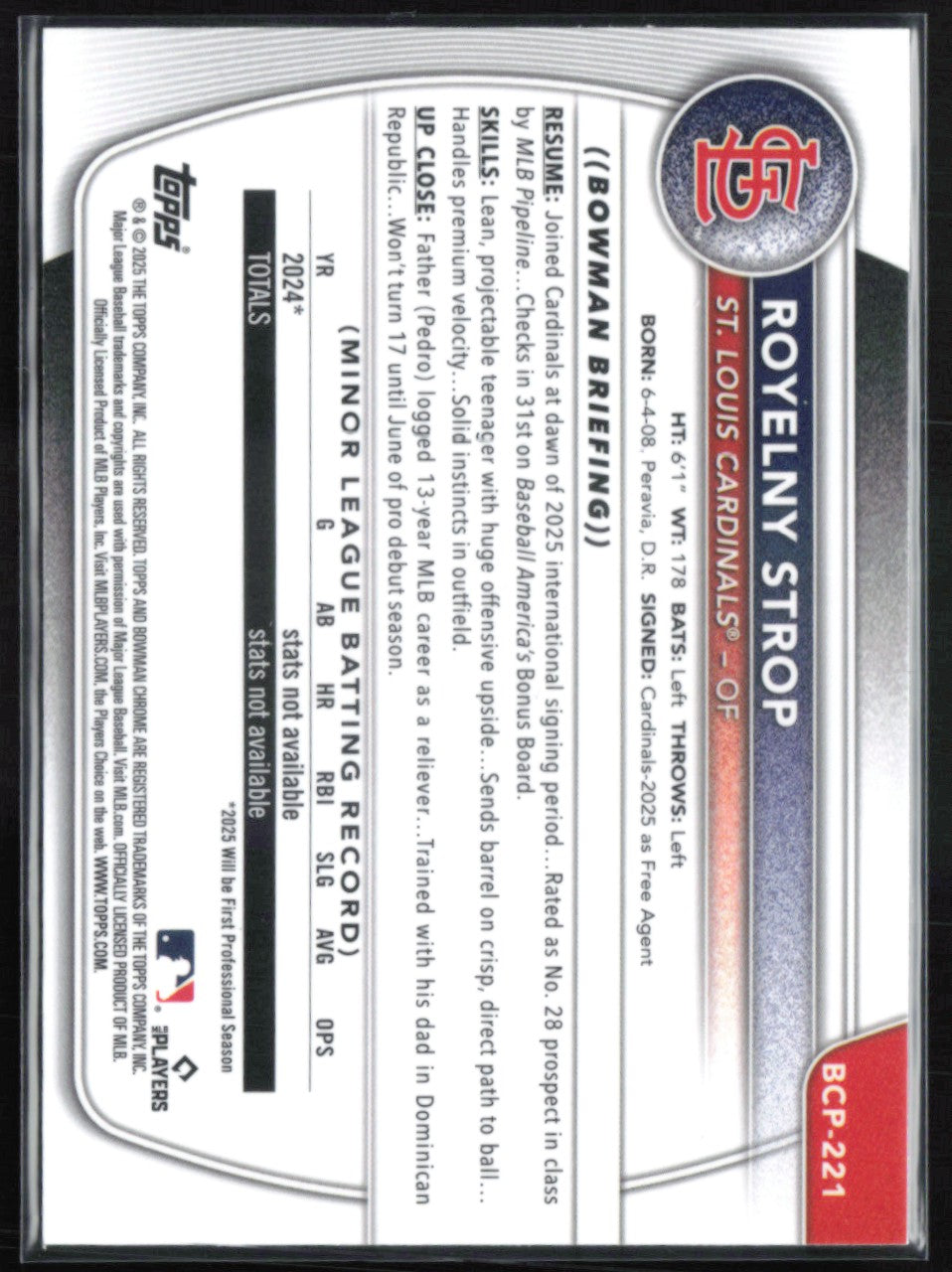 Royelny Strop 1st Bowman Mojo