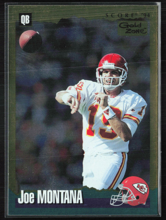 Joe Montana 1994 Score Gold Zone