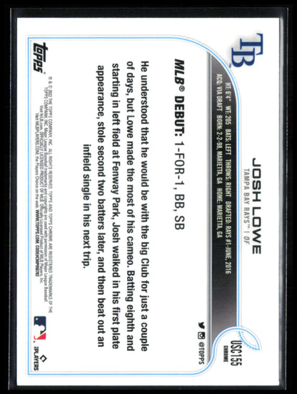 Josh Lowe RC Debut