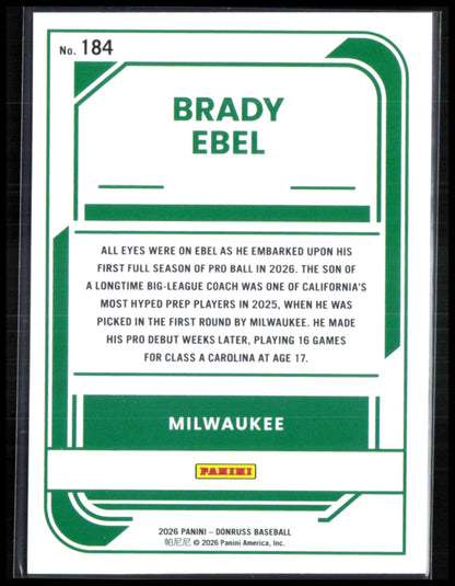 Brady Ebel Rated Prospect Rocket Emoji SP