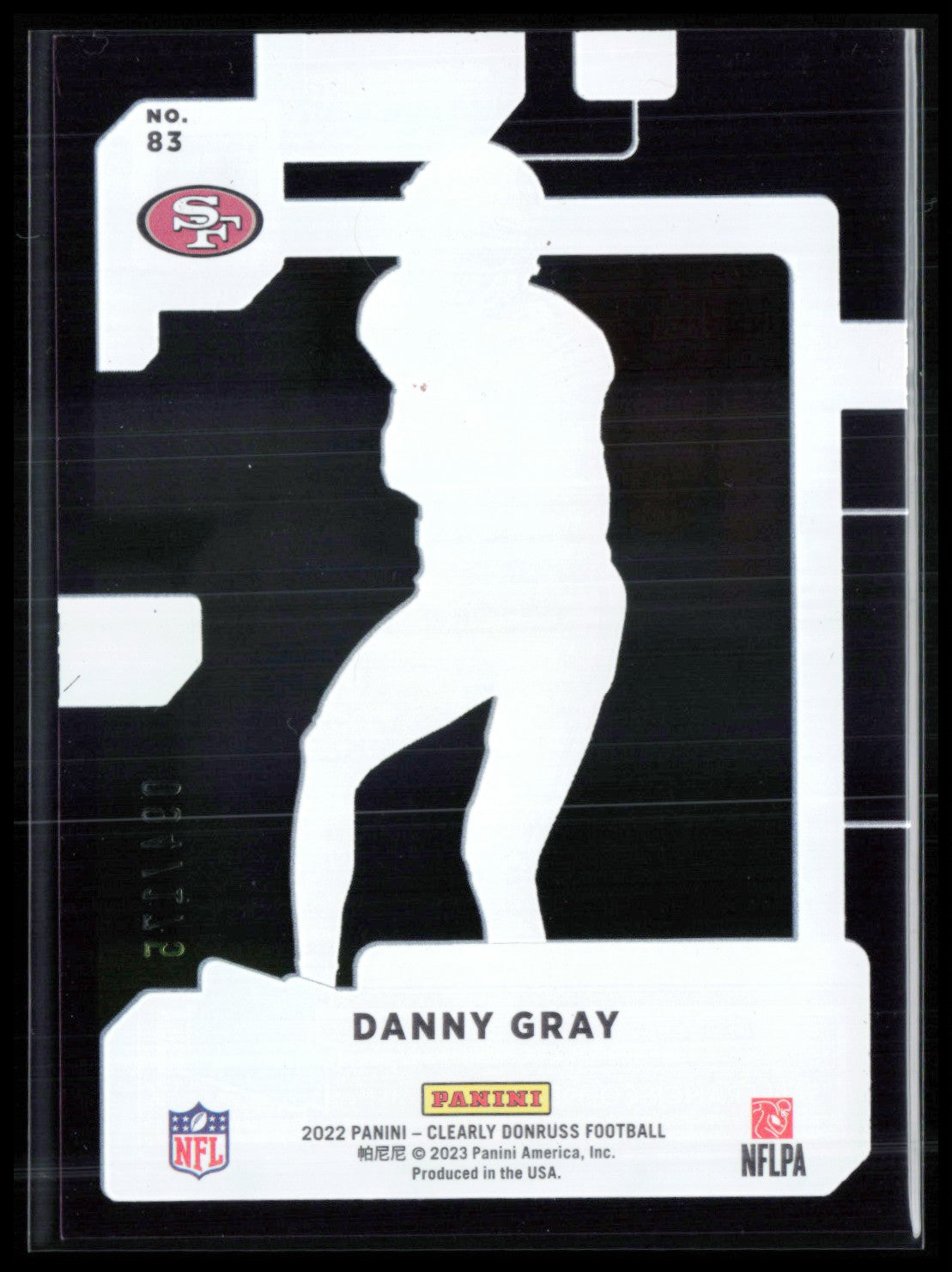 Danny Gray RC /175 Clearly Donruss