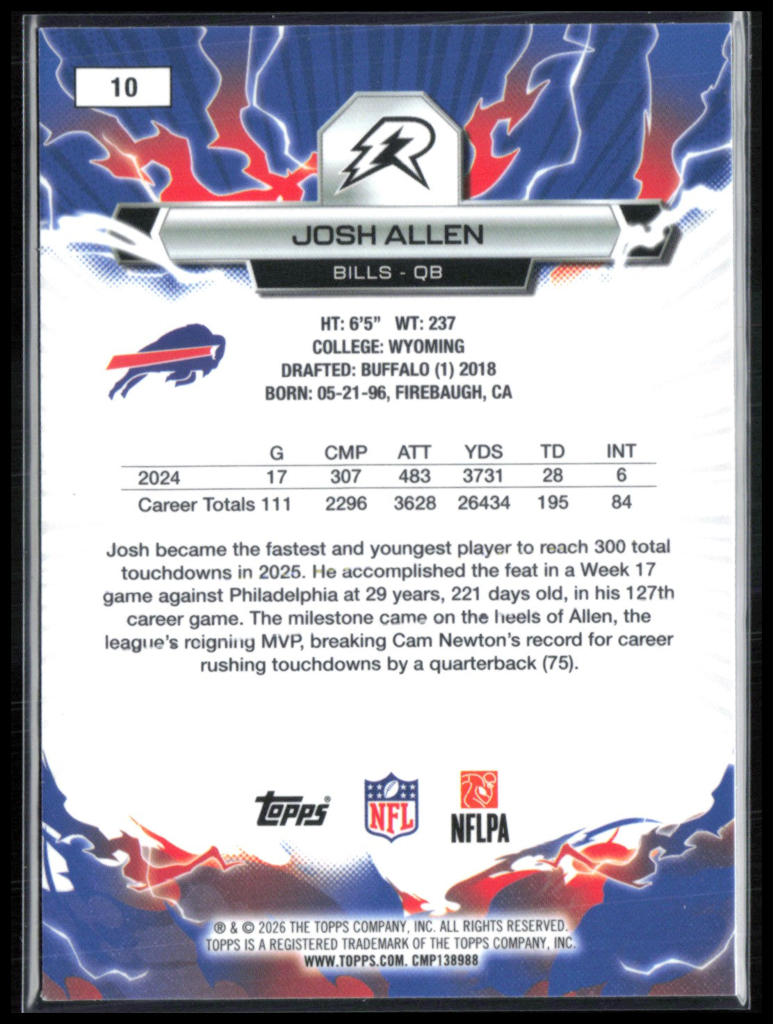 Josh Allen Prism Refractor