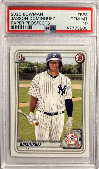 Jasson Dominguez 1st Bowman Paper Prospecgts PSA 10