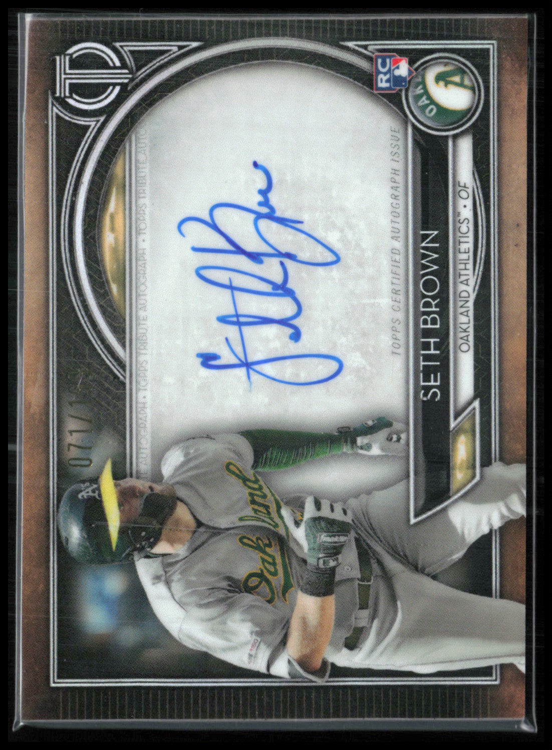 Seth Brown RC Auto /199 2020 Topps Tribute