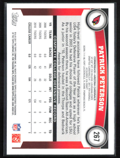 Patrick Peterson RC 2011 Topps