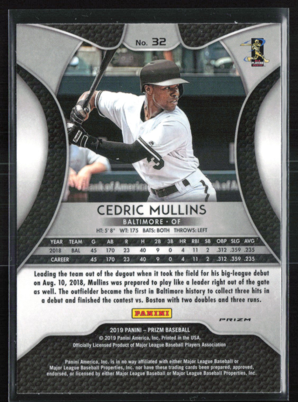 Cedric Mullins RC Silver Prizm