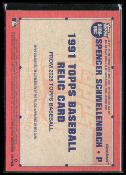 Spencer Schwellenbach Player-Worn Mem