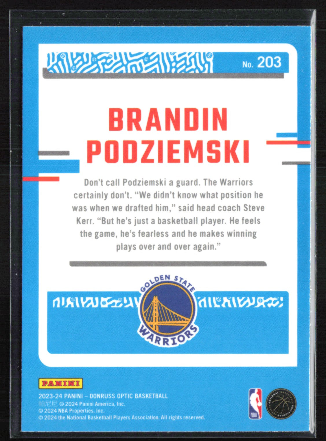 Brandin Podziemski RC
