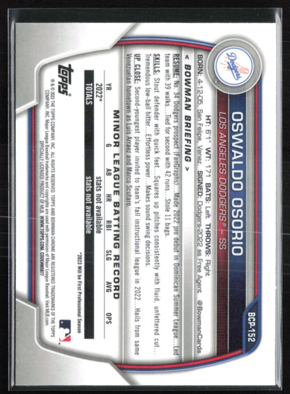 Oswaldo Osorio 1st Bowman Shimmer