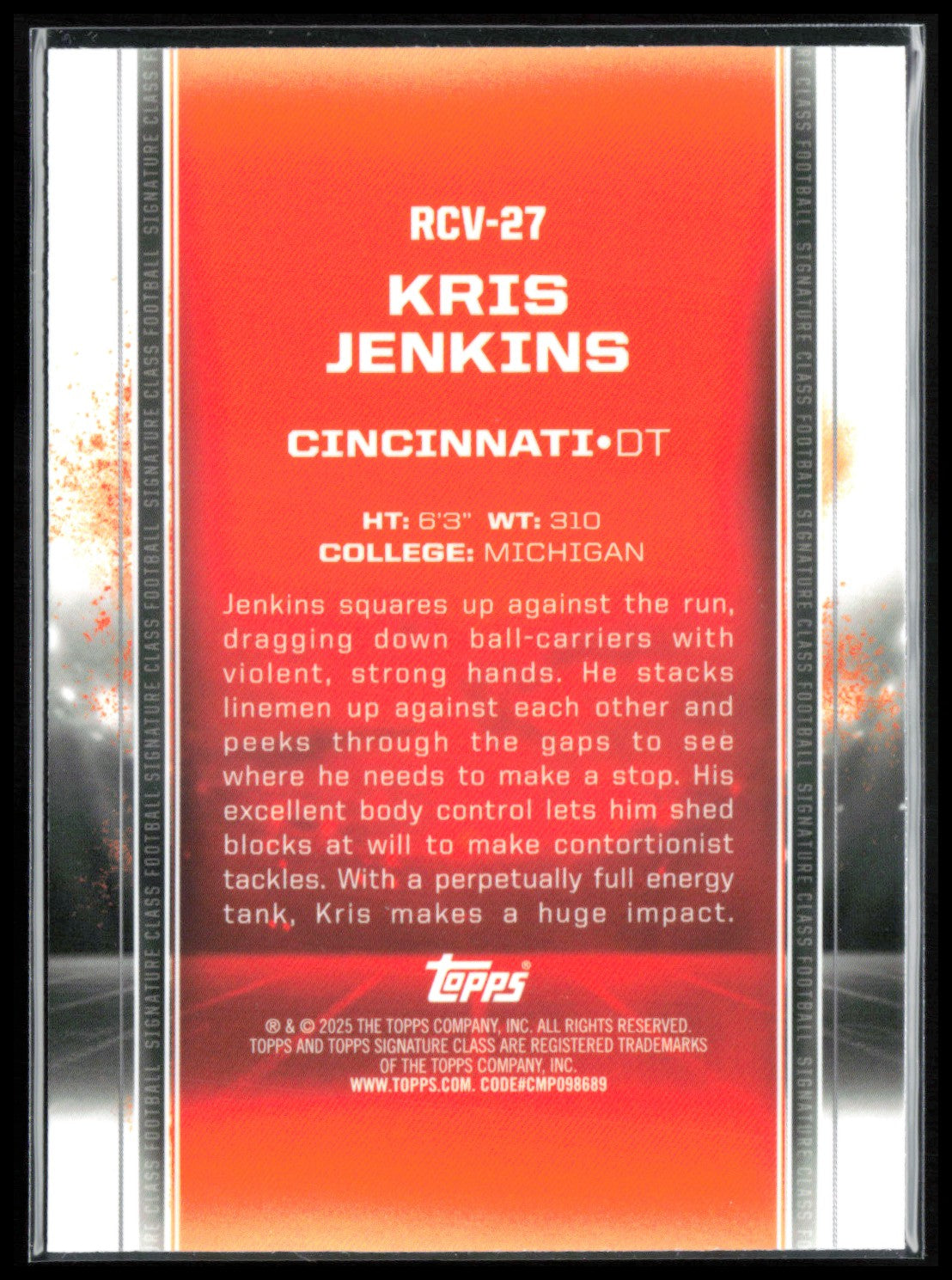 Kris Jenkins RC /150