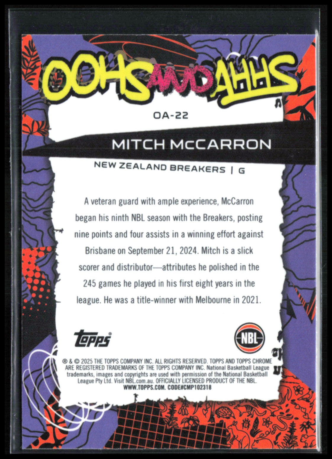 Mitch McCarron Oohs and Ahhs