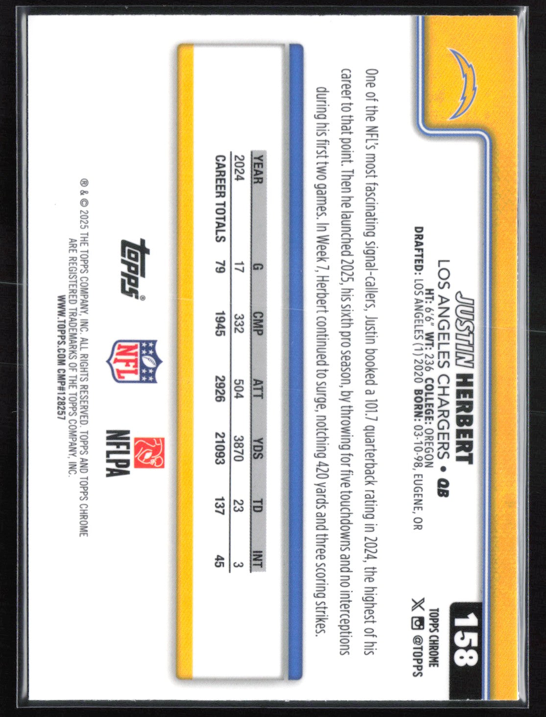 Justin Herbert Pulsar Refractor