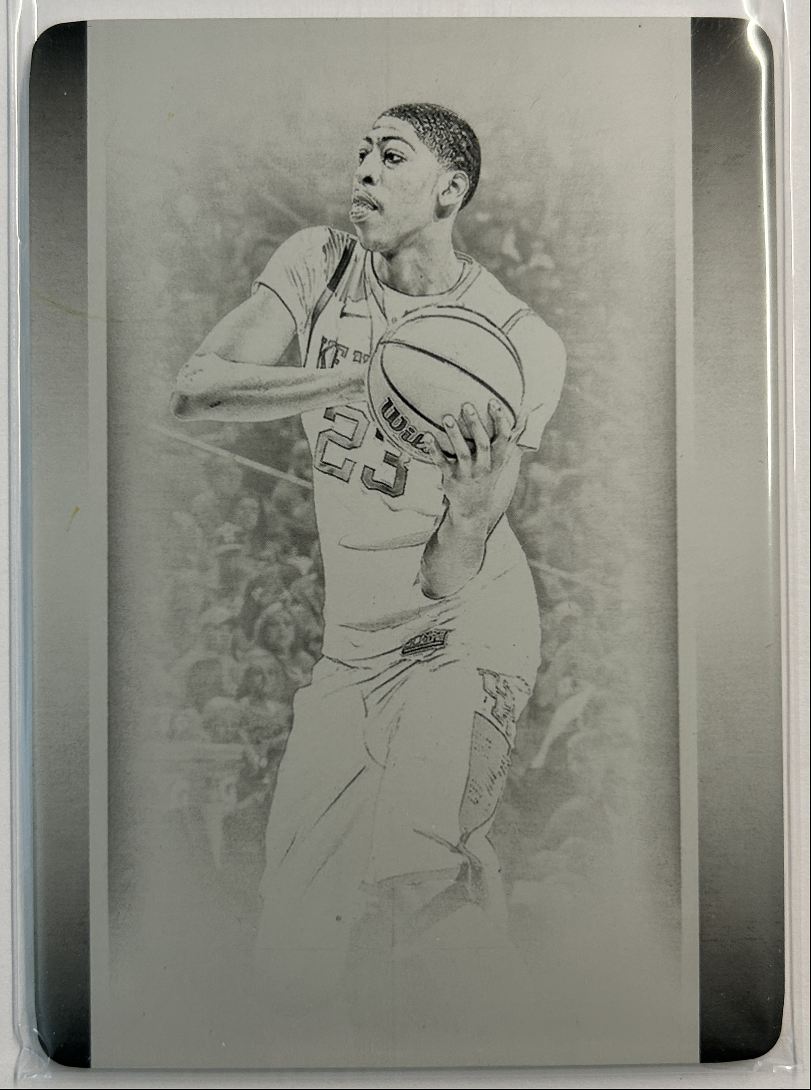 Anthony Davis 1/1 Printing Plate 2015 Panini National Treasures Collegiate