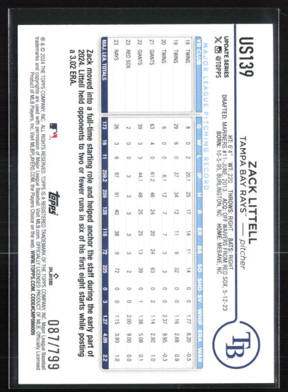 Zack Littell Purple Foil /799