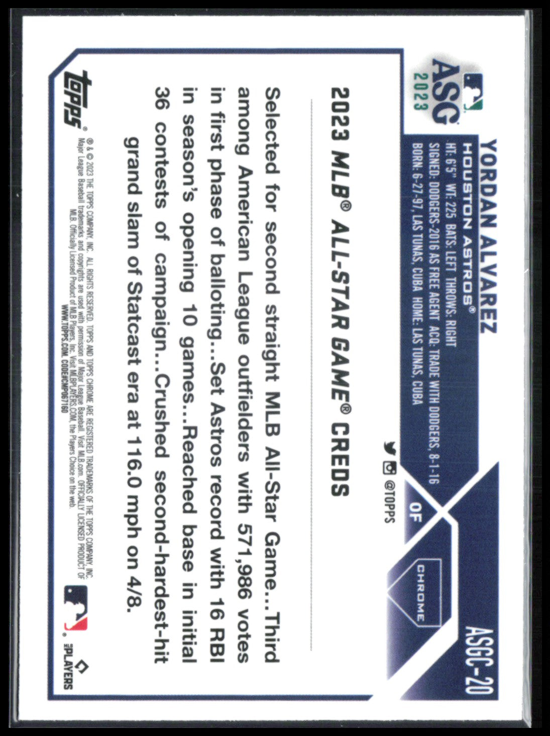 Yordan Alvarez ASG