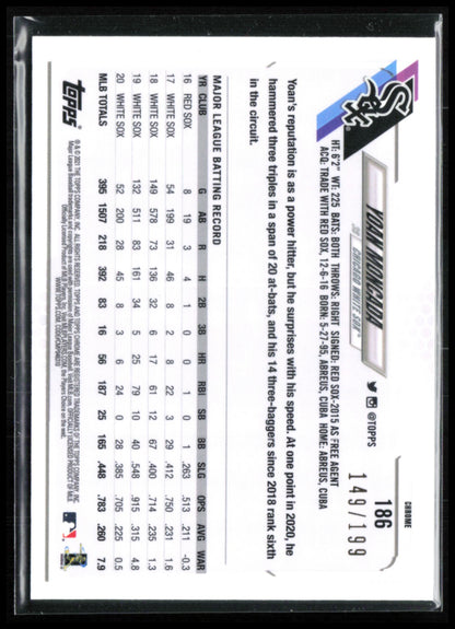 Yoan Moncada Aqua Refractor /199