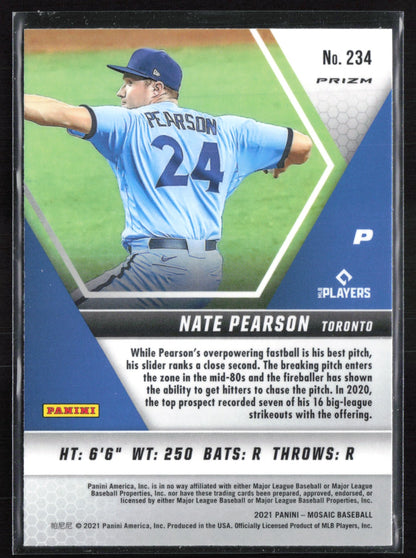 Nate Pearson RC Mosaic Prizm