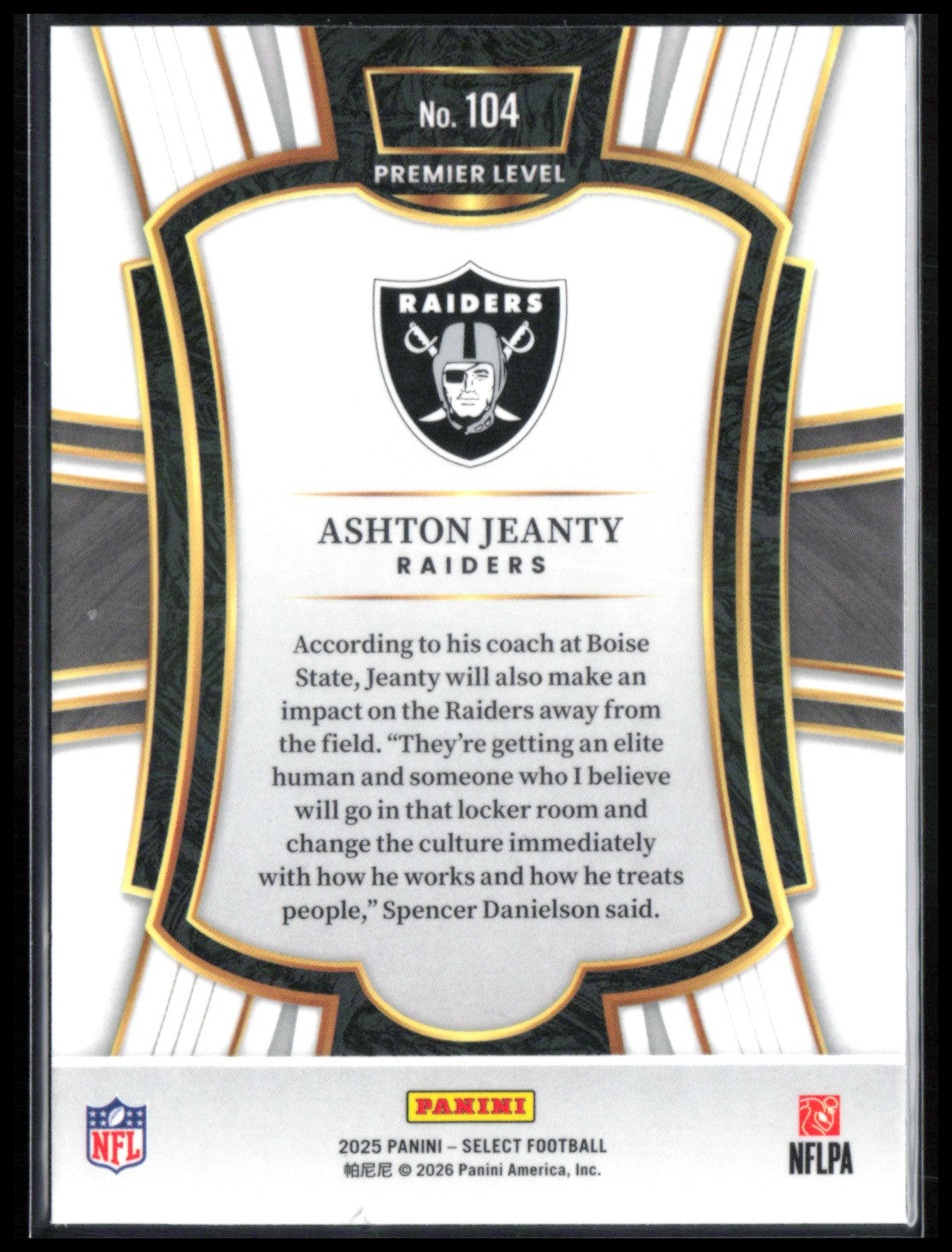 Ashton Jeanty RC