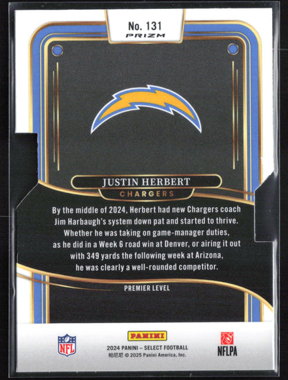 Justin Herbert Silver Die-Cut