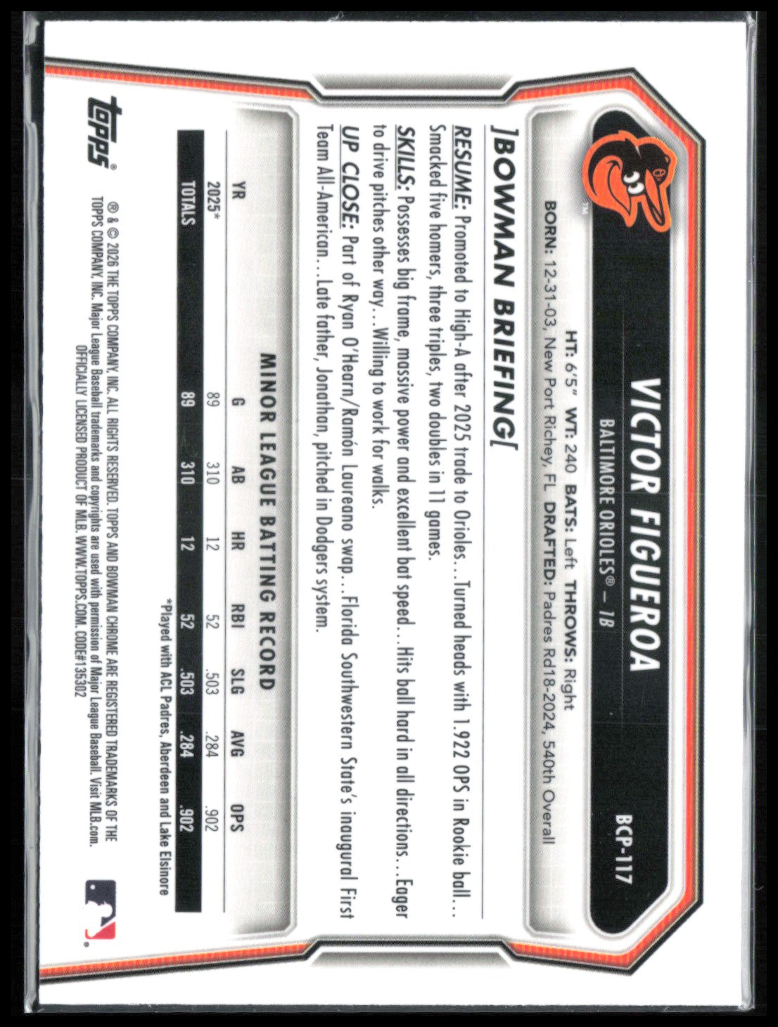 Victor Figueroa 1st Bowman Laser