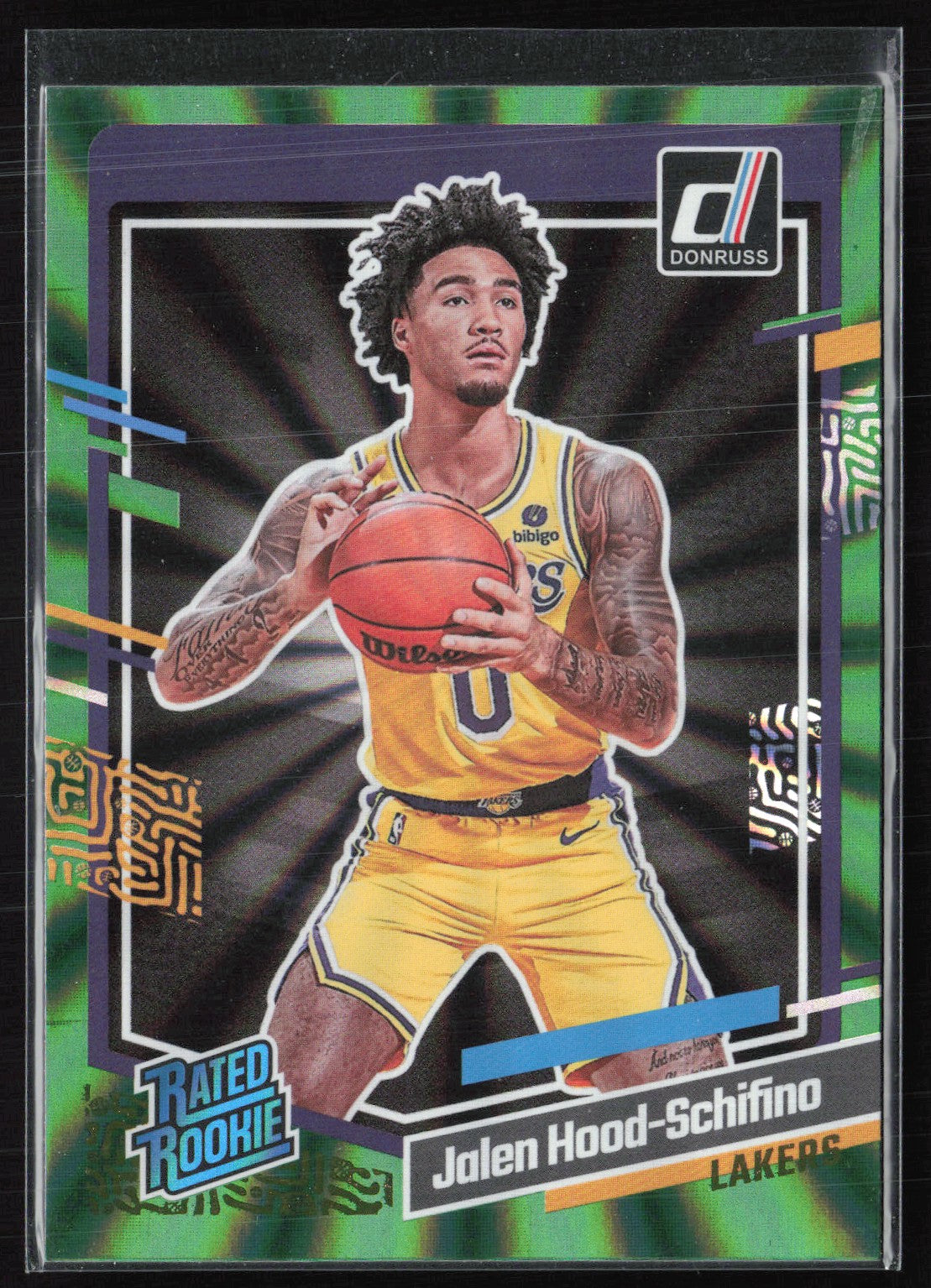 Jalen Hood-Schifino RC Green Laser