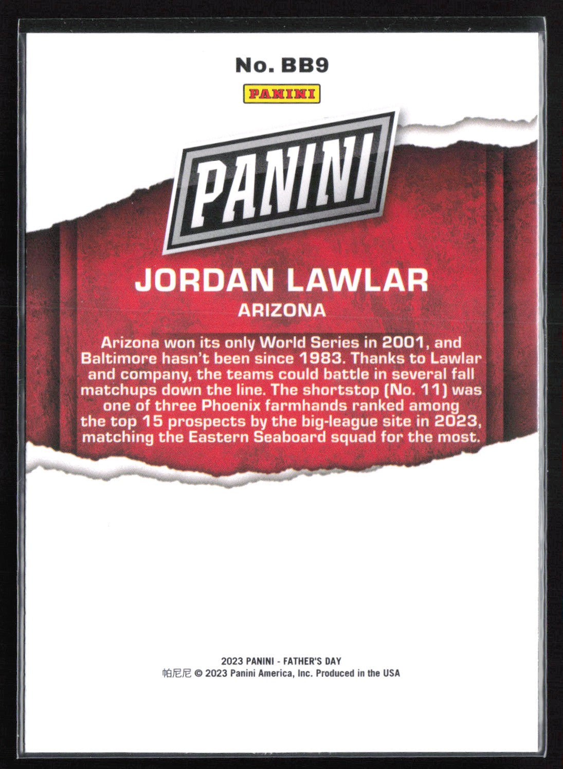 Jordan Lawlar Father's Day