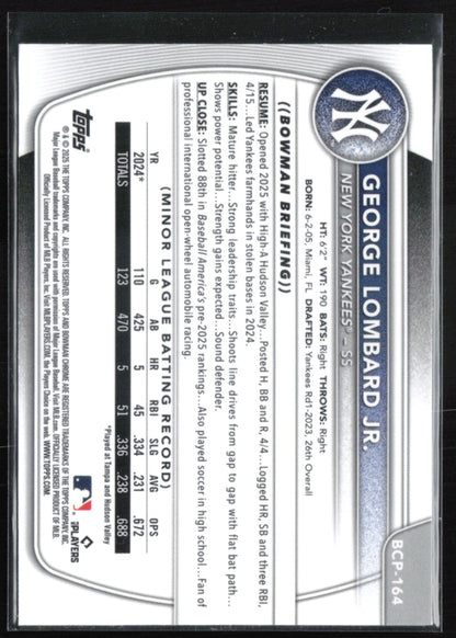 George Lombard Jr. Prospects Mojo