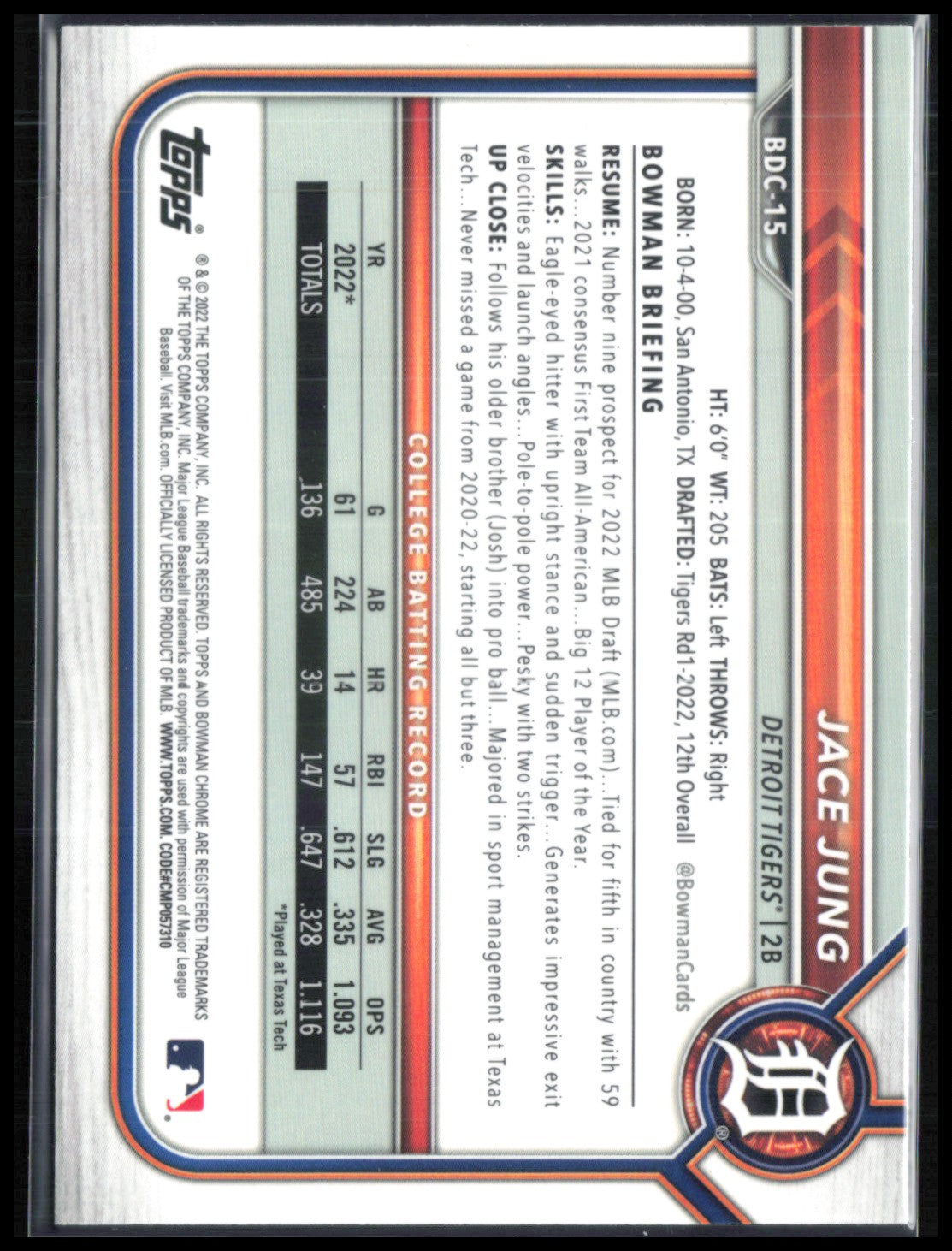 Jace Jung 1st Bowman