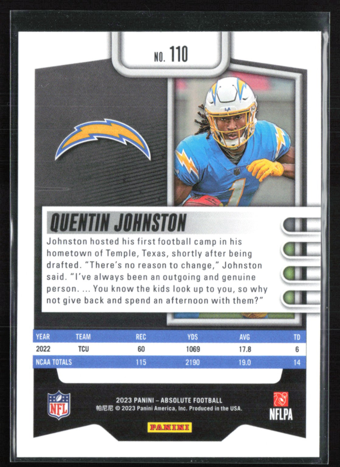 Quentin Johnston RC