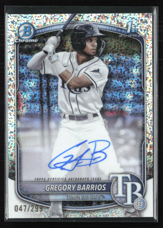 Gregory Barrios 1st Bowman Auto /299 Mini Diamond