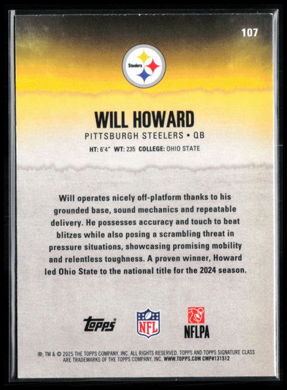 Will Howard RC /275