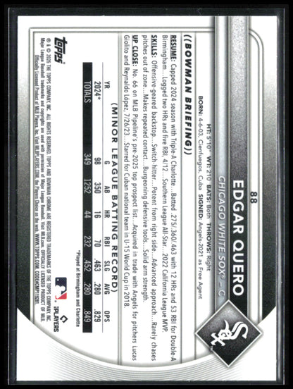 Edgar Quero RC Red Rookie Logo