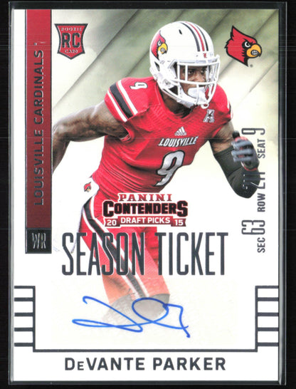 DeVante Parker RC Auto 2015 Contenders Draft Picks