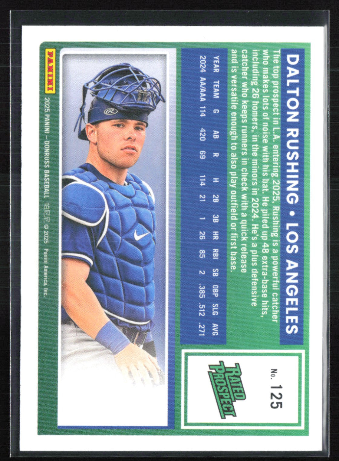 Dalton Rushing Prospect /250 Red