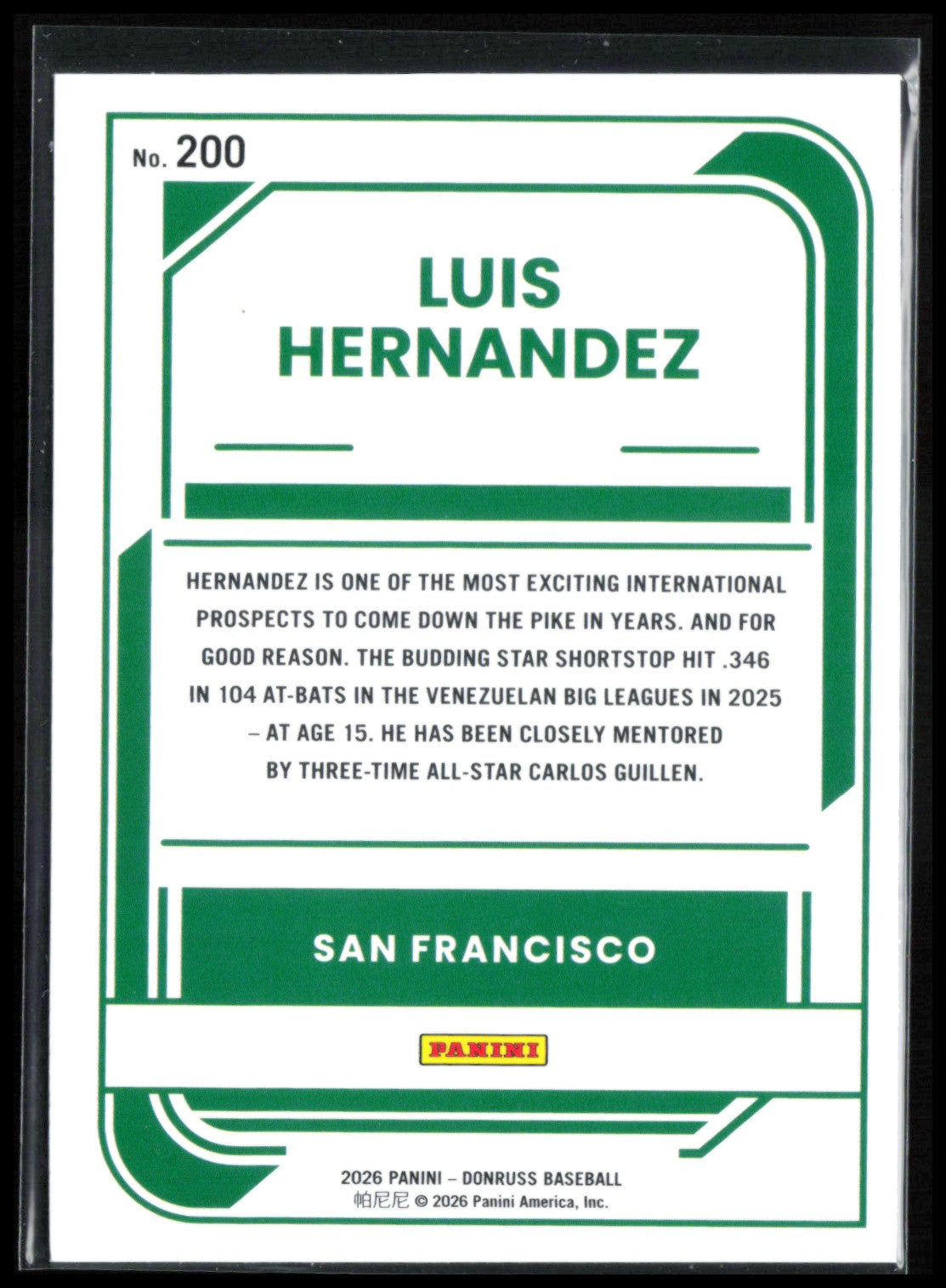 Luis Hernandez Rated Prosepct Red Blue