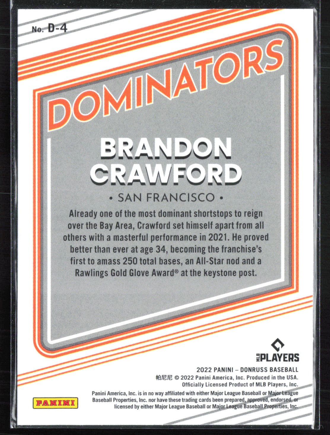 Brandon Crawford Dominators Vector