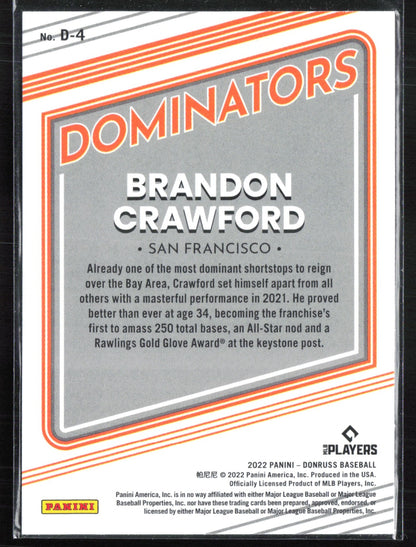 Brandon Crawford Dominators Vector
