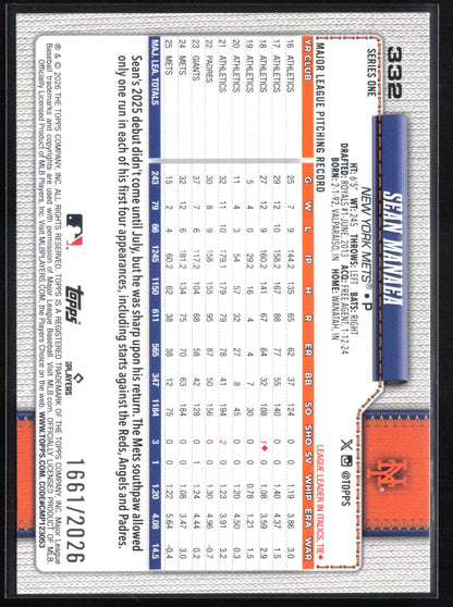 Sean Manaea Gold /2026