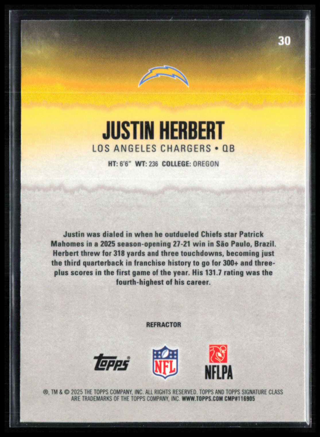 Justin Herbert Refractor